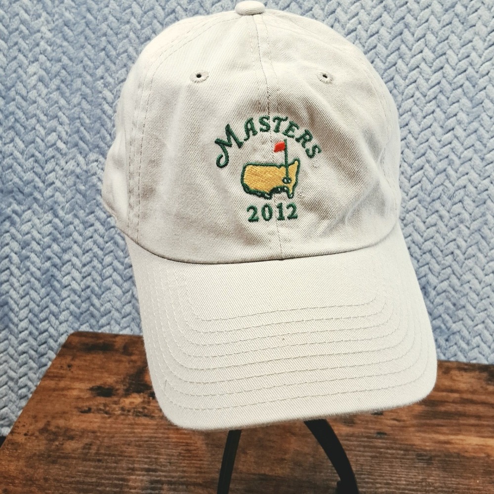 Masters 2012 American Needle Golf Hat Stone Beige Adjustable Strapback Cap